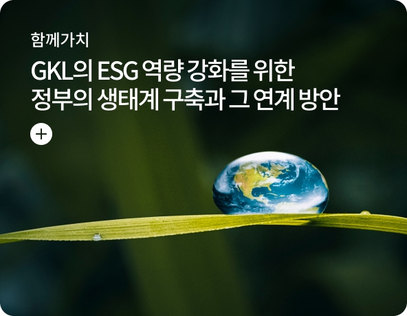 GKL의 ESG 역량 강화를 위한 정부의 생태계 구축과 그 연계 방안